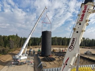 High-capacity crane project in Alberta