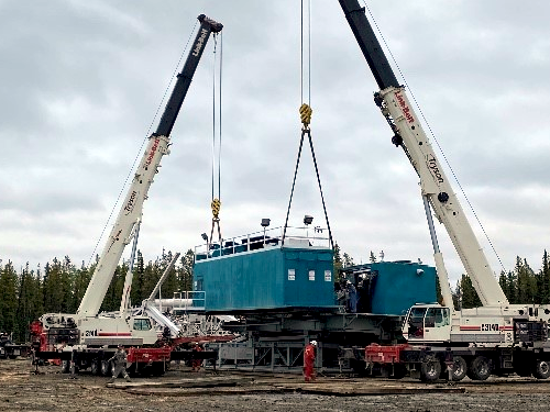140 ton mobile crane service in Central Alberta